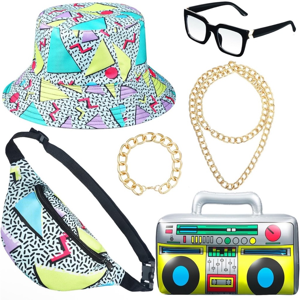 Colorful 90s Accessory Set - Picture 10 of 13